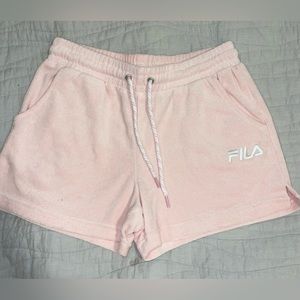 Fila Terrycloth Pink Shorts